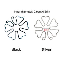 Load image into Gallery viewer, BKRS 2/4PCs Invisible Nipple Rings Non Piercing, Snowflake Nipple Clips Sex Pleasure Women, Adjustable Nipple Clamps for Women &amp; Men, Nipple Toys for Wearing Outside or Couple Flirting (Black+Silver)

