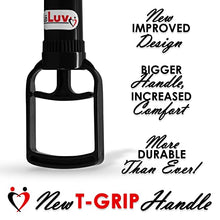 Load image into Gallery viewer, 2.25&quot;x9&quot; EasyOp Black Good Bgrip Black Ball Grip with Clear Graduated Cylinder/Clear Collapse-Resistant Hose Basic Penis Pump
