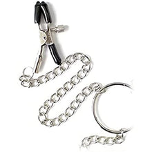 Load image into Gallery viewer, Nipple Clamps with Chain, Adjustable Nipple Clips, Breast Nipple Clamps with Metal Chain (SM-1)
