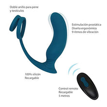 Load image into Gallery viewer, WOW! Prostate Vibrator and Massager for Men, Prostate Stimulator with Containment Rings, 10 Rhythms Vibration with Remote Control, Rechargeable
