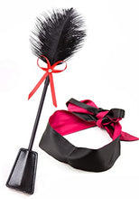 Load image into Gallery viewer, Crop Faux Leather Feather Tickler, Crop Feathers Tickle, Whip Feather, French Tickler
