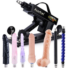 Load image into Gallery viewer, AUXFUN Sex Love Machine Adult Toy, Thrusting Fucking Device with Realistic Dildo for Man and Women, 3XLR Connector Automatic Machines with 7 Attachments for Beginners and Couples
