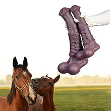 Load image into Gallery viewer, Realistic Horse-Inspired Dildo - Lifelike Texture &amp; Design, Body-Safe Silicone, Suction Cup Base for Hands-Free Fun - Adult Toy for Pleasure &amp; Exploration(Large) Brown
