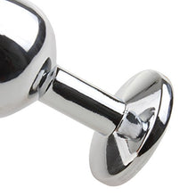 Load image into Gallery viewer, CCHW Stainless Steel Jeweled Butt Anal Plugs Sex Love Games Anus Plug for Beginners Lover - Black (Small)
