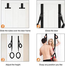 Load image into Gallery viewer, Door Sex Swing - Sexy Slave Bondage Love Slings for Adult Couples with Adjustable Straps, Holds up to 300lbs Door Swing with Seat Position Assist Soft Strap Adult Yoga Sunglasses ZHZA5
