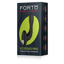 Load image into Gallery viewer, Forto Studded Pro Super Powerful Vibrating Massager Designed to Stimulate The Prostate or Other Pleasure Zones. The Studded Texture adds to The Sensation and Guarantees Power &amp; Pleasure.
