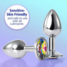 Load image into Gallery viewer, Anal Dildo Adult Sex Toys, Mini Dildos Anal Beads Sex Toys for Men and Women,Jeweled Anal Toys Adult Sex Toys,Sex Toys for Couples and Beginners,Steel Anal Dildo Adult Toys Colorful
