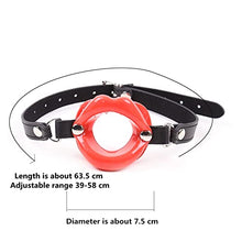 Load image into Gallery viewer, COVETHHQ BDSM Slave O Ring Silicone Lips Open Mouth Gag Fetish Kinky Adult Games Harness Bondage Equipment Sex Toys (Color : Belt-Salmon Pink)
