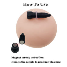 Load image into Gallery viewer, Magnetic Nipple Clamps SM Toys Nipple Toys for SM or Flirting Clitoris Clips Bead Nipple Clamps Sexual Pain for Women &amp; Men (3pcs)
