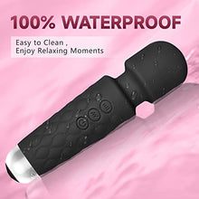 Load image into Gallery viewer, Vibrator for Women, Sex Toys, 2023 New Rechargeable Vibrator Wand Adult Sex Toys &amp; Games, Waterproof Personal Wand Massager for Women, 20 Vibration Modes and 8 Speed Female Sex Toys, Black
