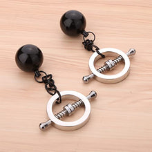 Load image into Gallery viewer, Loloda 2Pcs Non-Piercings Nipple Clamps Clips Breast Nipple Shields Rings with Internal Spike Couple Pleasure Erotic Sex Toy Silver Type R One Size
