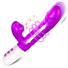 Load image into Gallery viewer, Rabbit Vibrator Vibrator for Women Vaginal Health,G Spot Vibrator with Tongue Licking 10 Vibration Realistic Anal Vibrating for Women Clitoral Clit G Spot Stimulation,Heated Adult Sex Toys
