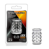 Blush Stay Hard Cock Ring Sleeve 05 - Soft Tickly Teardrops Enhance Pleasure - Use On Penis, Vibrator, Dildo - Stack, Mix to Create Unique Sensations - Add Girth - Sex Toy for Men, Women, Couples