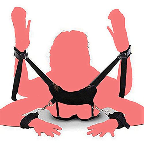 Bed Restraint Kit for Couples Under King Bed Restraints for Adult Couples Bondaged Kit Tie Down Straps Sex Resistant Set for Adult Women Submissive Bondaged Restraints Sex Set Arm and Legs Sweatshirt