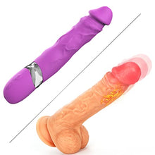 Load image into Gallery viewer, FIDECH 9.05&quot; G Spot Vibrator Purple and 8.7&quot; Thrusting Dildo
