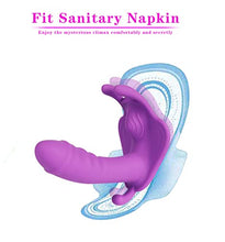 Load image into Gallery viewer, APP Control Panties Vibrator for Women Strapon Invisible Vibrator Wearable Butterfly Vibrator G Spot Clit Stimulator,Purple,app Control with Box
