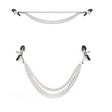 Load image into Gallery viewer, GOVVI Nipple Clamps Sex Pleasure Women,Nipple Clip with Chain Nipple Clamps, Non Piercing Adjustable Clips,Clip On Nipple Rings Decorative Clip for Men Women (Mix)
