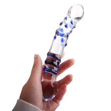 Load image into Gallery viewer, Aptitan 7.1&quot; Double Ended Glass Dildo Crystal Penis Female Masturbation Sex Pleasure Wand Anal Butt Plug
