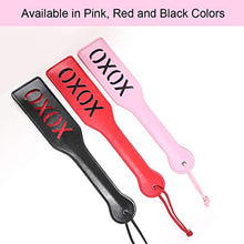 Load image into Gallery viewer, XOXO Spanking Paddle for Adults Sex Play, Venesun 12.8inch Total Length BDSM Faux Leather Paddle, Pink
