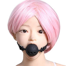 Load image into Gallery viewer, Soft Silicone Gag Ball BDSM Oral Bondage Gear Fetish Open Mouth Breathable Sex Toys for Couples Cosplay Slave Exotic Accessories (Black)
