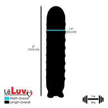 Load image into Gallery viewer, LeLuv Dildo 6 Inch Length Mr. Hearty 3D Printed Medium - Strawberry (Red)
