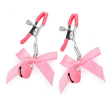 Load image into Gallery viewer, 2PCs Cute Bowknot Nipple Clamps, Decorative Nipple Clips Clamps for Women Girl Pleasure, Breast Nipple Jewelry Toys (Pink)
