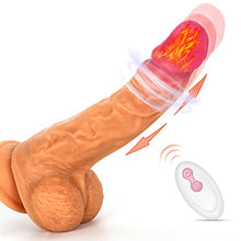 Load image into Gallery viewer, FIDECH 9.05&quot; G Spot Vibrator Purple and 8.7&quot; Thrusting Dildo
