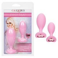 CalExotics First Time Crystal Booty Duo Anal Bead Plugs - Pink - SE-0004-52-2