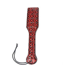 Load image into Gallery viewer, 2 Bondage Set Under The Bed Restraints System Bondage SM Sex Toy Red Black 3D Leather Paddle Hand Slapper Spanking Paddle Couples Role Game Play Fancy Dress Up Costume
