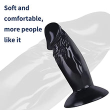 Load image into Gallery viewer, Small Dildo,4.3 in Soft Small Anal Plug,Beginner Anal Dildo Ease Training Adults Sex Toy for Women Men.Multifunctional Sex Toy Games (Black)
