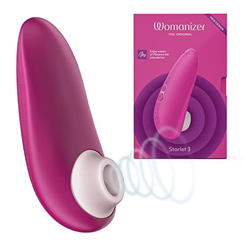 Womanizer Starlet 3 Clitoral Sucking Vibrator Clitoral Stimulator for Women Sex Toy for Her with 6 Intensity Levels Waterproof USB Rechargeable, Pink