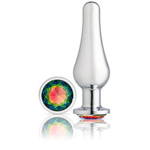 Load image into Gallery viewer, Cloud 9 Novelties Cloud 9 Novelties Gems Silver Chrome Tall Plug, Large
