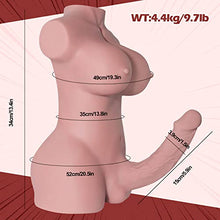 Load image into Gallery viewer, Shemale Sex Doll with Torso Realistic Dildo Breasts and Tight Anal Hole (9.8LB), Transsexual Love Doll Hugh Penis Adult Sex Toy for Men Women Couple Unisex Masturbation Sex Fun
