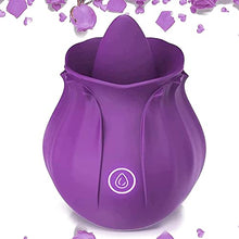 Load image into Gallery viewer, Rose Sex Stimulator for Women Rose Toy for Woman Clitoral Nipple Stimulator G-Spot Vibrator with 10 Modes Sex Toys for Female Adult Purple-S803T
