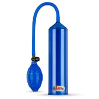 LeLuv Easyop 2.25 Inch by 9 Inch Cylinder Penis Pump Blue Bgrip Ball Handle