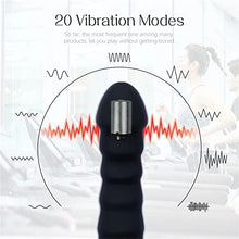 Load image into Gallery viewer, 20 Modes Vibrator Soft Silicone Dildo Realistic Penis Strong Motor G-spot Clitoral Stimulator Female Masturbator Adult Sex Toys (Black)
