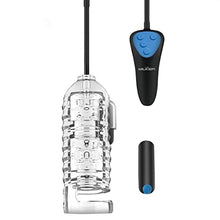 Load image into Gallery viewer, LOVEBOTZ 19X Mini Handheld Milker Masturbator with Remote Controlled Bullet for Men &amp; Couples. Oral-Like Suction &amp; Vibrations. 3 speeds &amp; 7 Patterns of Vibration Rechargeable.
