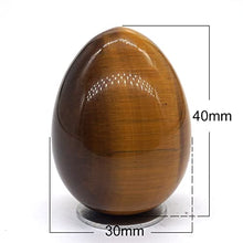 Load image into Gallery viewer, 30x40mm Easter Egg Shaped Stone Natural Crystal Kegel Massage Accessory Gemstone Craft Figures Home Decor,Dalmation Jasper,1 PCS
