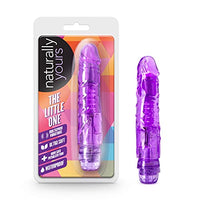 Blush The Little One - Small 6 3/4 Inch Vibrating Dildo - Flexishaft 2.0 Conforms to Your Body - Soft Body Safe - IPX7 Waterproof - Multispeed Vibrator - Sex Toy for Women - Clear Purple