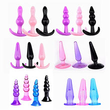 Load image into Gallery viewer, LSCZSLYH Anal Plugs Anus Training Set Butt Plug Dildo Adult Toys for Woman Gay Buttplug (Color : Mixed Colors)
