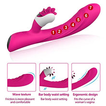 Load image into Gallery viewer, Rabbit Vibrator, Waterproof Dildo Vibrator with 9 G Spot Powerful Vibrations Modes, 6 Clitorals Licking Modes, Adult Sex Toy for Women Pleasure &amp; Couples
