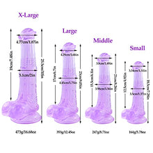 Load image into Gallery viewer, 10 inch Purple Horse Dildo + 3 PCS Stretchy Reusable Pen is Sleeve Extender
