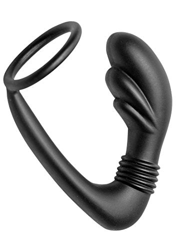 Master Series Cobra Silicone P-Spot Massager and Cock Ring