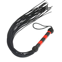 Load image into Gallery viewer, Real Leather Stingy Laces Tassels Flogger 25 Pieces of Tails Heavy Duty
