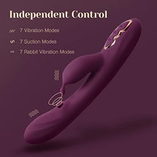 Load image into Gallery viewer, Tracy&#39;s Dog G Spot Sucking Rabbit Vibrator, Adult Sex Toys for Clitoral G-spot Stimulation, Vibrating Massager for Women and Couple Pleasure with 7 Suction and Vibration Patterns (Alpha)
