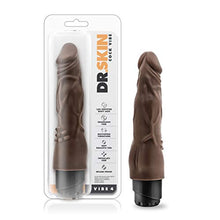 Load image into Gallery viewer, Blush Dr Skin Vibe 4 - Real Feel 8 Inch Realistic Vibrating Dildo - 1.5 Inch Width - IPX7 Waterproof - Soft Body Safe Material Multi Speed Bendable Vibrator - Sex Toy For Women Men Couples - Chocolate
