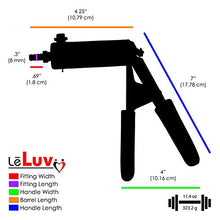 Load image into Gallery viewer, LeLuv Penis Vacuum Pump Ultima Handle Red Premium Ergonomic Grips &amp; Uncollapsable Slippery Hose Bundle with Gauge, Airtight Seal &amp; C. Rings | 9&quot; Length x 1.75&quot; Diameter Cylinder
