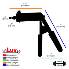 Load image into Gallery viewer, Vacuum Penis Pump Ergonomic Silicone Grip LeLuv Ultima Black with Gauge + Silicone Sleeve &amp; Cock Rings 9&quot; x 2.125&quot;
