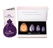 Load image into Gallery viewer, ExSoullent Yoni Eggs &amp; Soap Bundle - Amethyst Yoni Eggs Certified and Lavender Yoni Soap | Soothe. Rejuvenate. Heal
