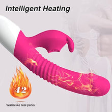 Load image into Gallery viewer, G Spot Rabbit Vibrator with Heating Function, Sex Toys for Clitoris G-spot Stimulation,Waterproof Dildo Vibrator with 9 Powerful Vibrations Dual Motor Stimulator for Women or Couple -1
